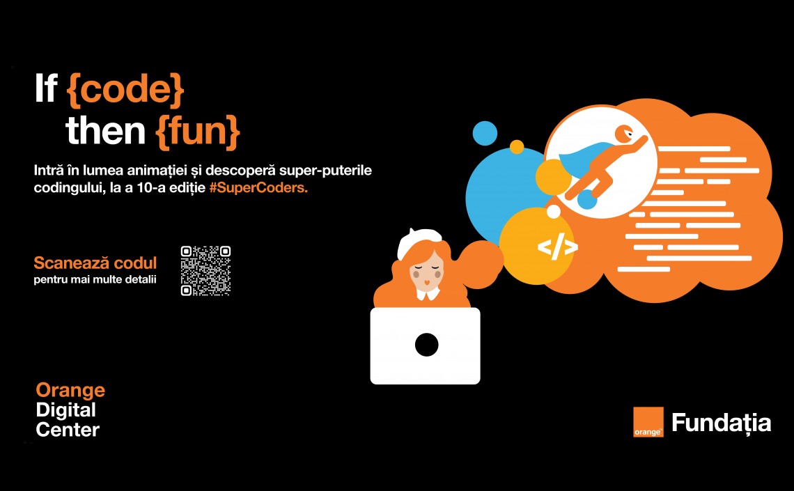 Fundația Orange lansează cea de-a X-a ediție a programului SuperCoders, dedicat copiilor pasionați de programare