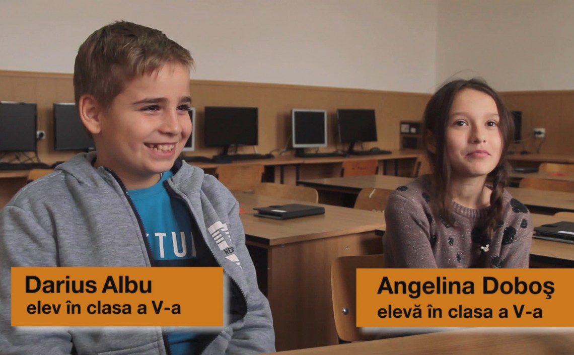 Angelina, elevă: Profesorii și tehnologia din școală mă ajută să învăț și mă fac să vin la școală
